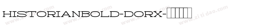 Historianbold-dorx字体转换