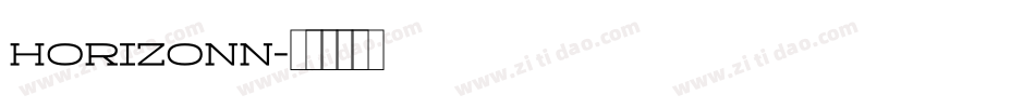 Horizonn字体转换