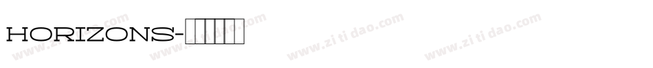 Horizons字体转换