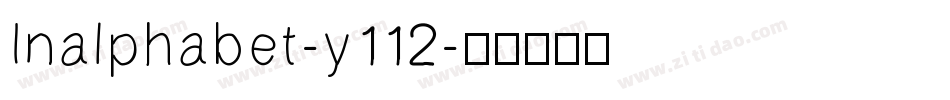 Inalphabet-y112字体转换