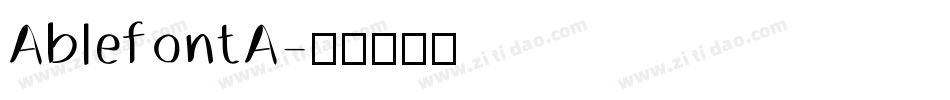AblefontA字体转换