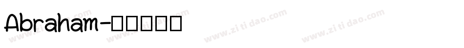 Abraham字体转换