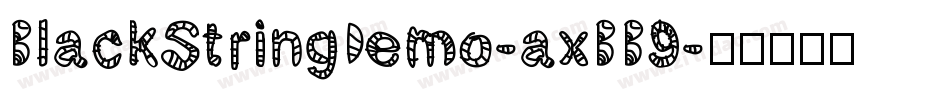 BlackStringDemo-axBB9字体转换