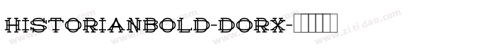Historianbold-dorx字体转换