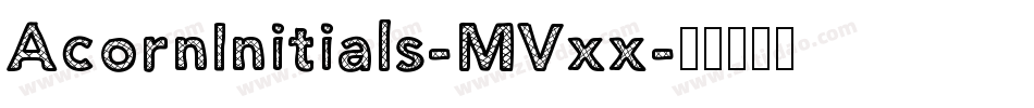 AcornInitials-MVxx字体转换