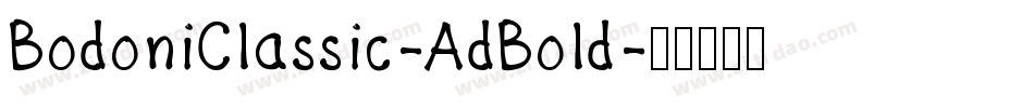 BodoniClassic-AdBold字体转换