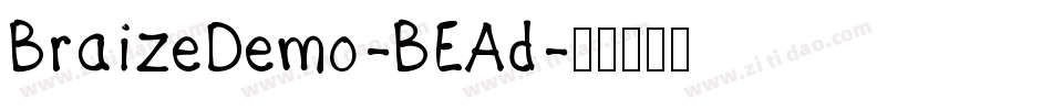 BraizeDemo-BEAd字体转换
