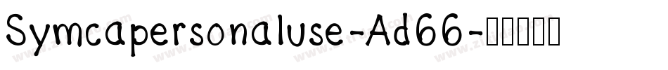 Symcapersonaluse-Ad66字体转换