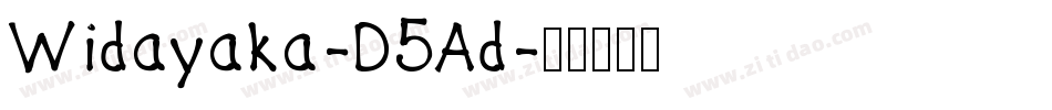 Widayaka-D5Ad字体转换