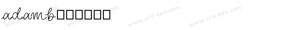 adamb字体转换