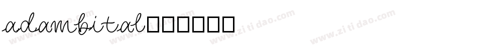 adambital字体转换