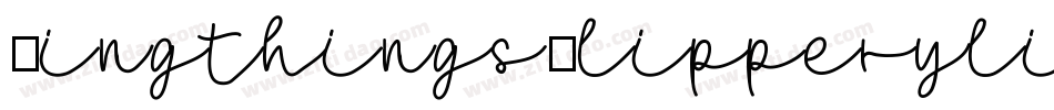 KingthingsSlipperylip-44g6字体转换