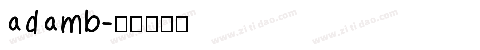 adamb字体转换