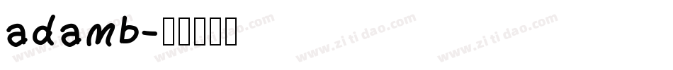 adamb字体转换