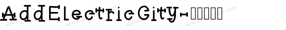 AddElectricCity字体转换