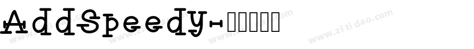 AddSpeedy字体转换