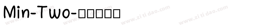 Min-Two字体转换