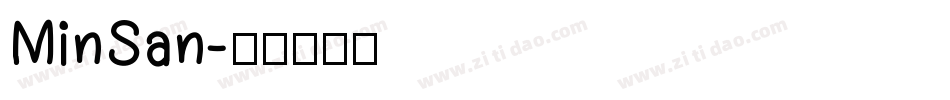 MinSan字体转换