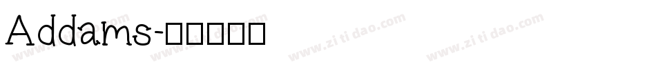Addams字体转换