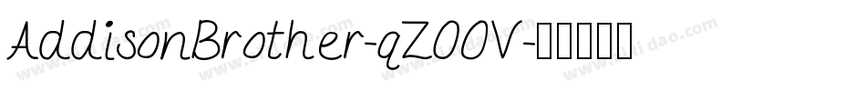 AddisonBrother-qZ0OV字体转换