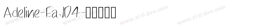 Adeline-EaJD4字体转换