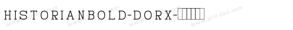 Historianbold-dorx字体转换