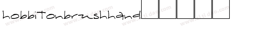 hobbitonbrushhand字体转换