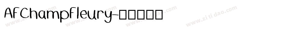 AFChampFleury字体转换