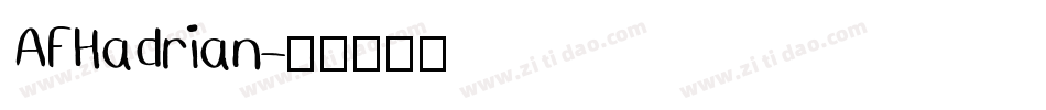 AFHadrian字体转换