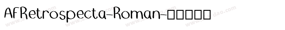 AFRetrospecta-Roman字体转换