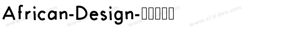 African-Design字体转换