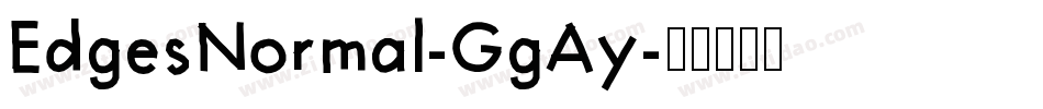 EdgesNormal-GgAy字体转换