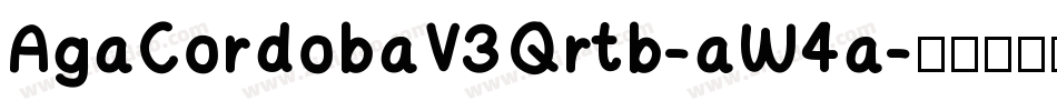 AgaCordobaV3Qrtb-aW4a字体转换