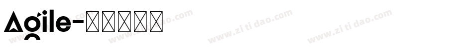 Agile字体转换