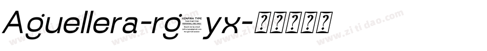 Aguellera-rg4yx字体转换
