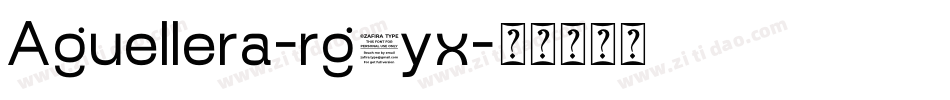 Aguellera-rg4yx字体转换