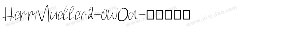 HerrMueller2-owDa字体转换