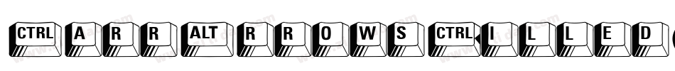 CarrArrowsFilled-8ZD字体转换