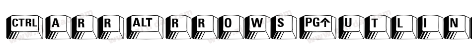 CarrArrowsOutline-YMj字体转换