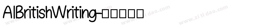 AIBritishWriting字体转换