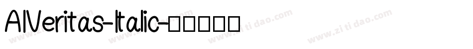 AIVeritas-Italic字体转换