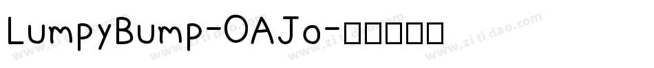LumpyBump-OAJo字体转换