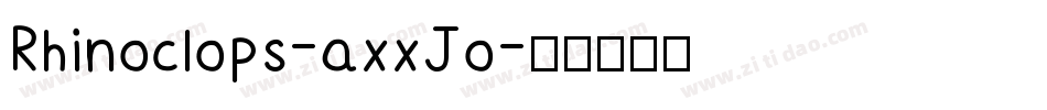 Rhinoclops-axxJo字体转换