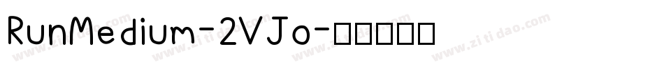 RunMedium-2VJo字体转换