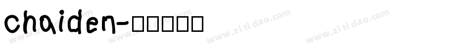 chaiden字体转换