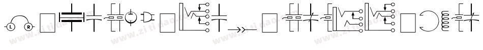 ElectronicUltrathinItalic-YB08字体转换