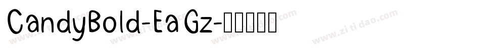 CandyBold-EaGz字体转换