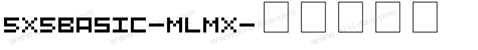 5X5Basic-mLMx字体转换
