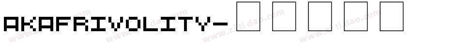 akaFrivolity字体转换