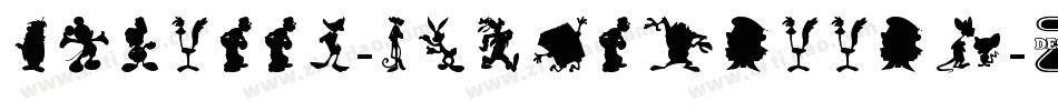 Cartoon-Silhouettes字体转换